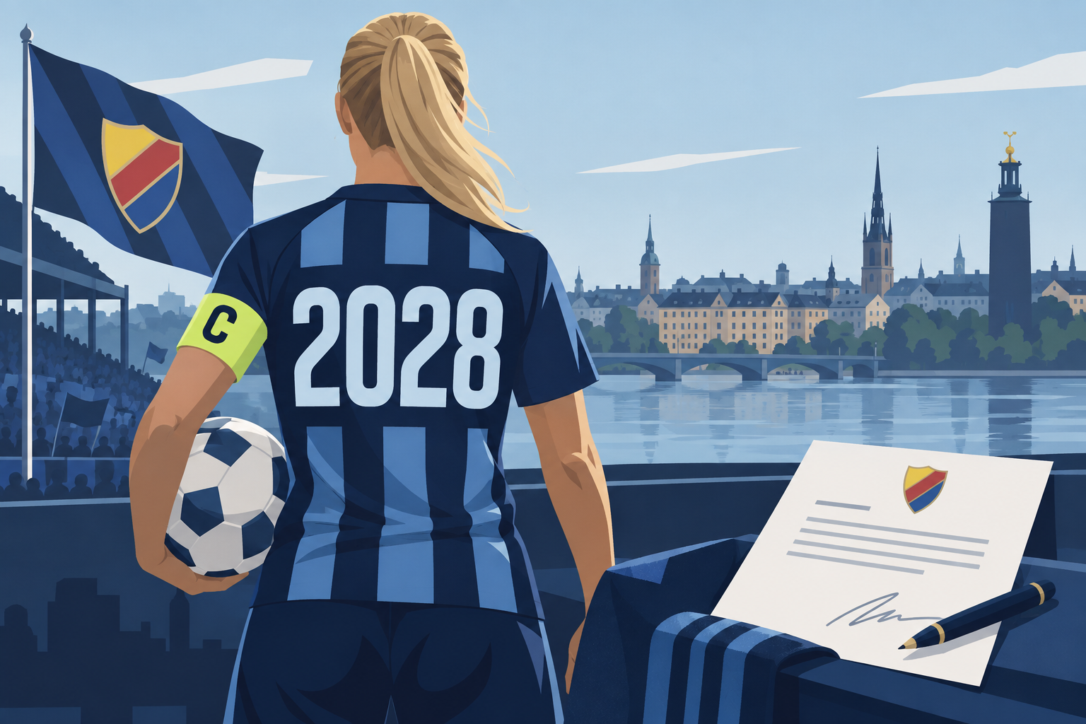 Djurgården säkrar lagkaptenen Sessy Åsland till 2028