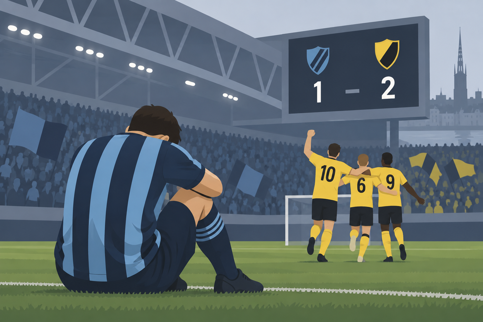 Djurgårdens segersvit bruten efter 1–2 på 3Arena