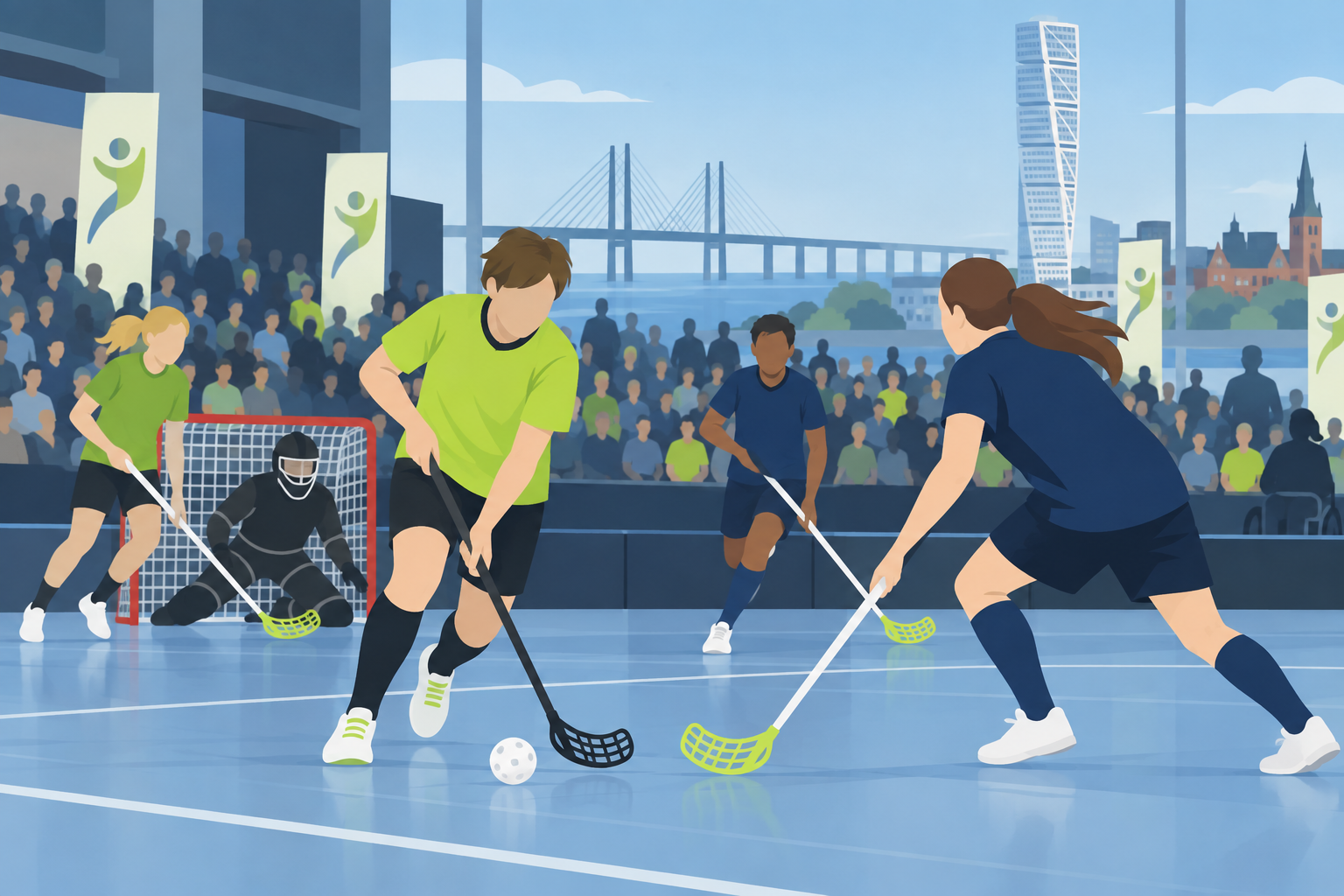 Innebandy på programmet när över 2 000 samlades i Malmö