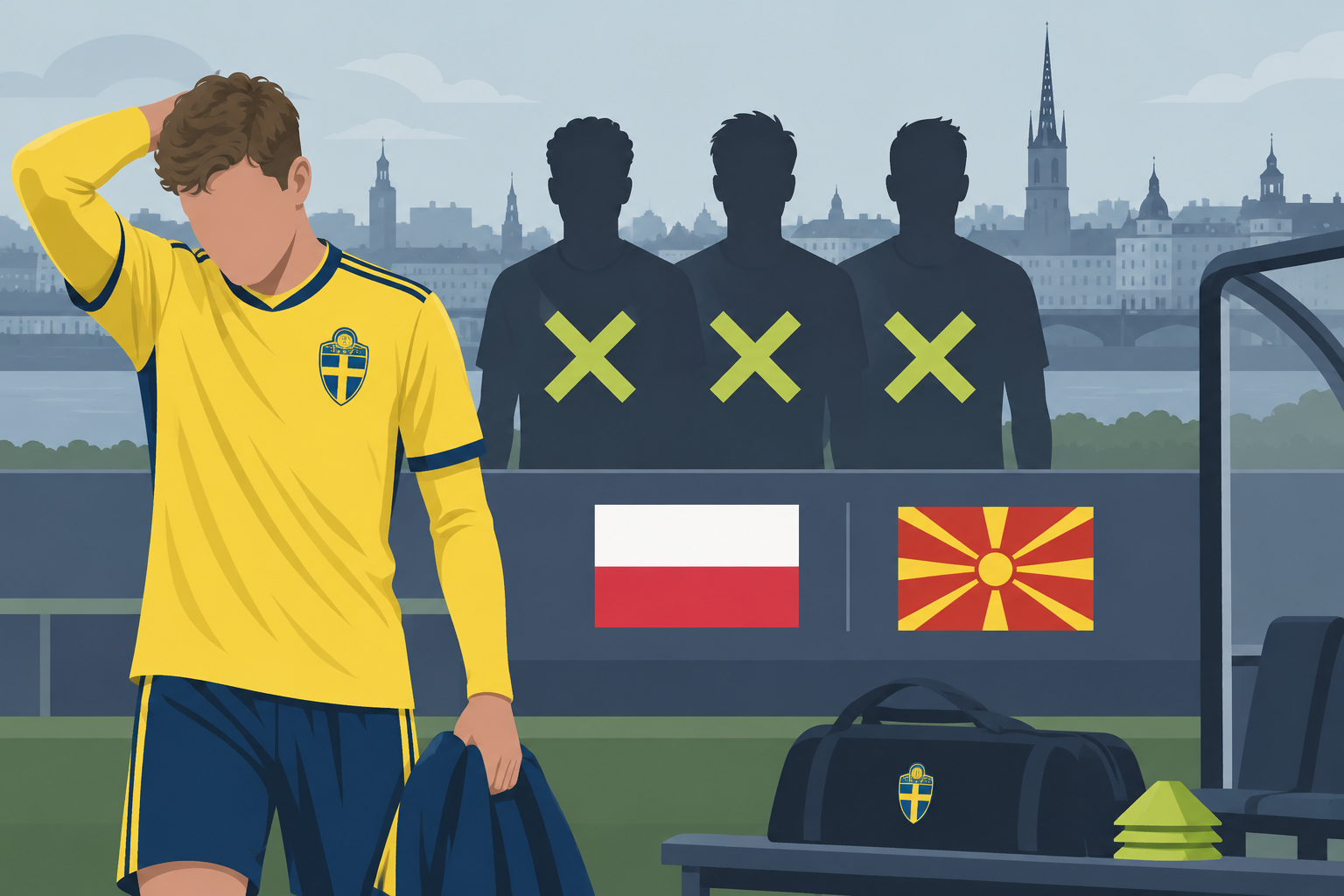 Tre återbud för U21 inför EM-kvalavslutningen