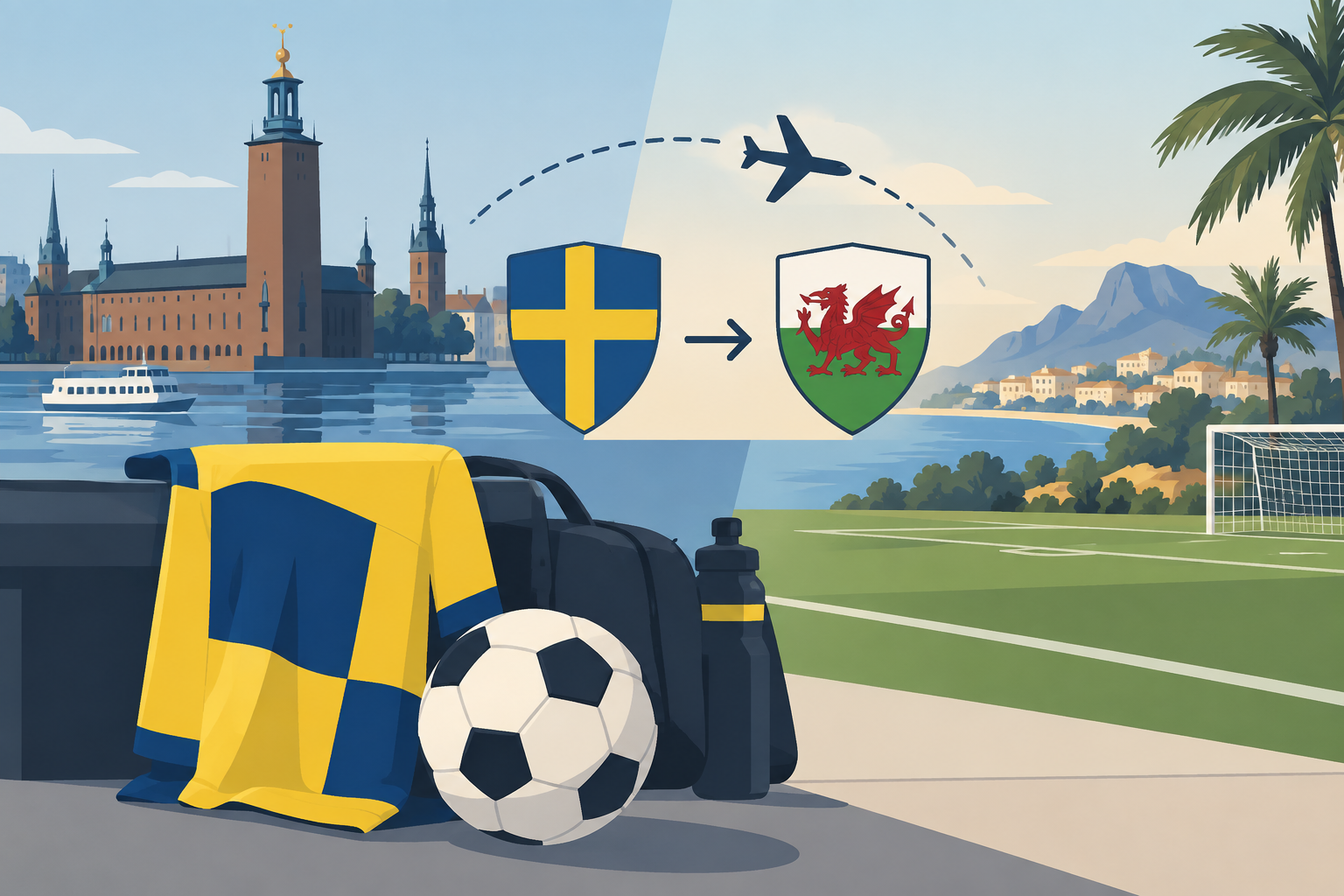Efter 4–1-segern – Sverige möter Wales i Oliva Nova