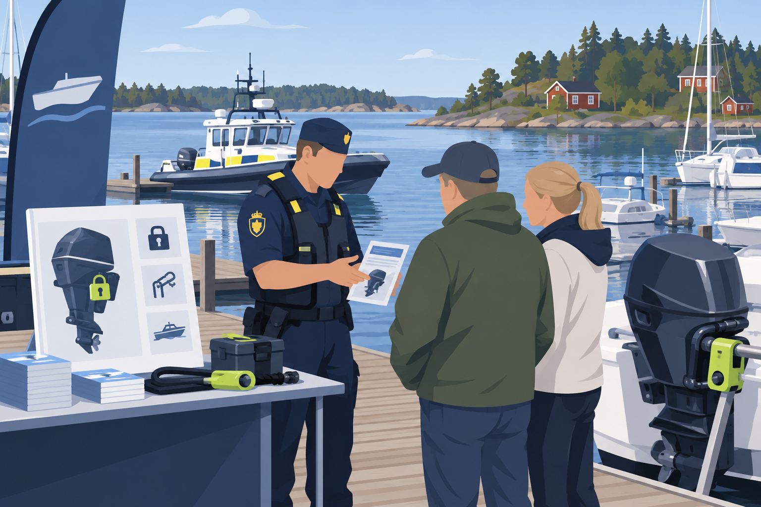 Sjöpolisen informerar om båtmotorstölder