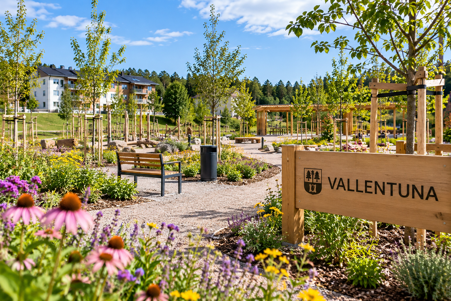 Vallentuna bygger ny park – här växer den nya mötesplatsen fram