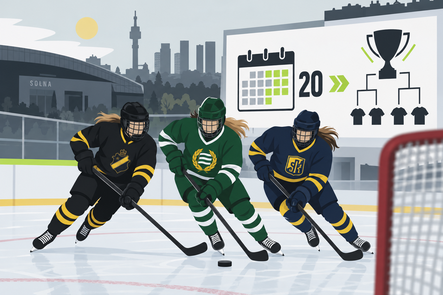 Nytt NDHL-upplägg för AIK, Hammarby och Södertälje