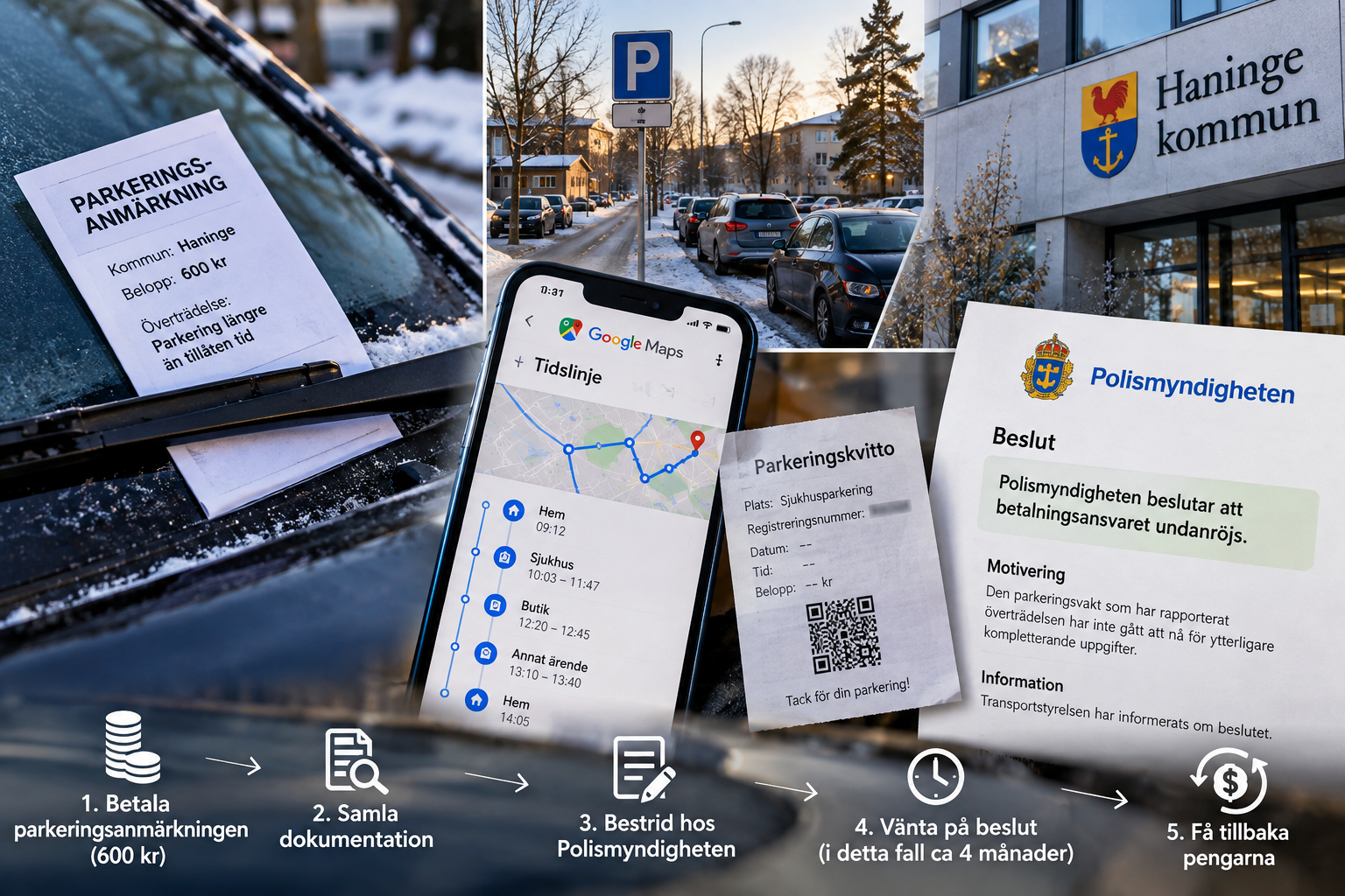 Så bestrider du en parkeringsanmärkning – en verklig historia från Haninge