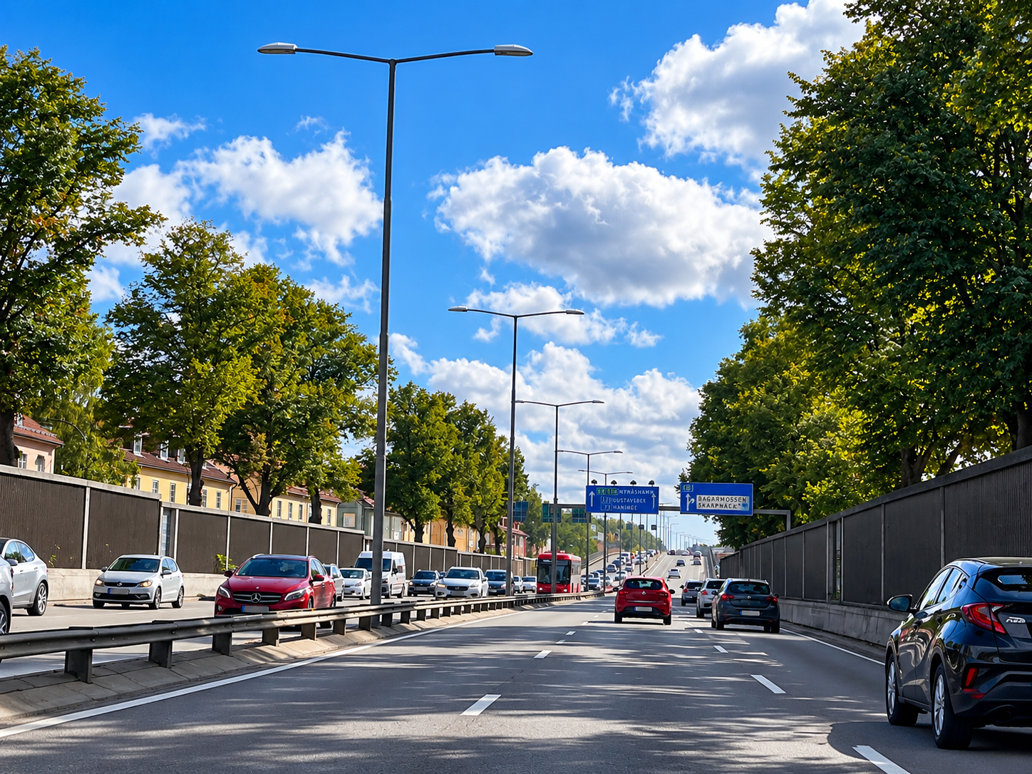 Vägarbeten i Stockholm