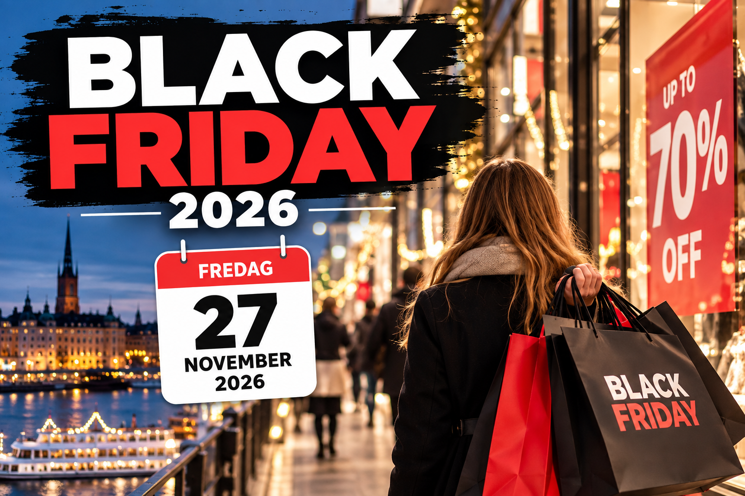 Black Friday 2026 – när är det och när kan stockholmarna vänta sig rabatter?