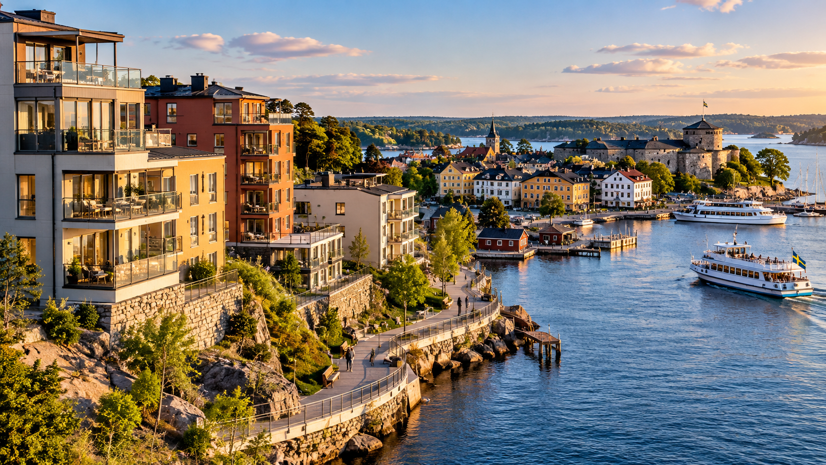 Vaxholm växer – Norrberget får nya bostäder och strandpromenad