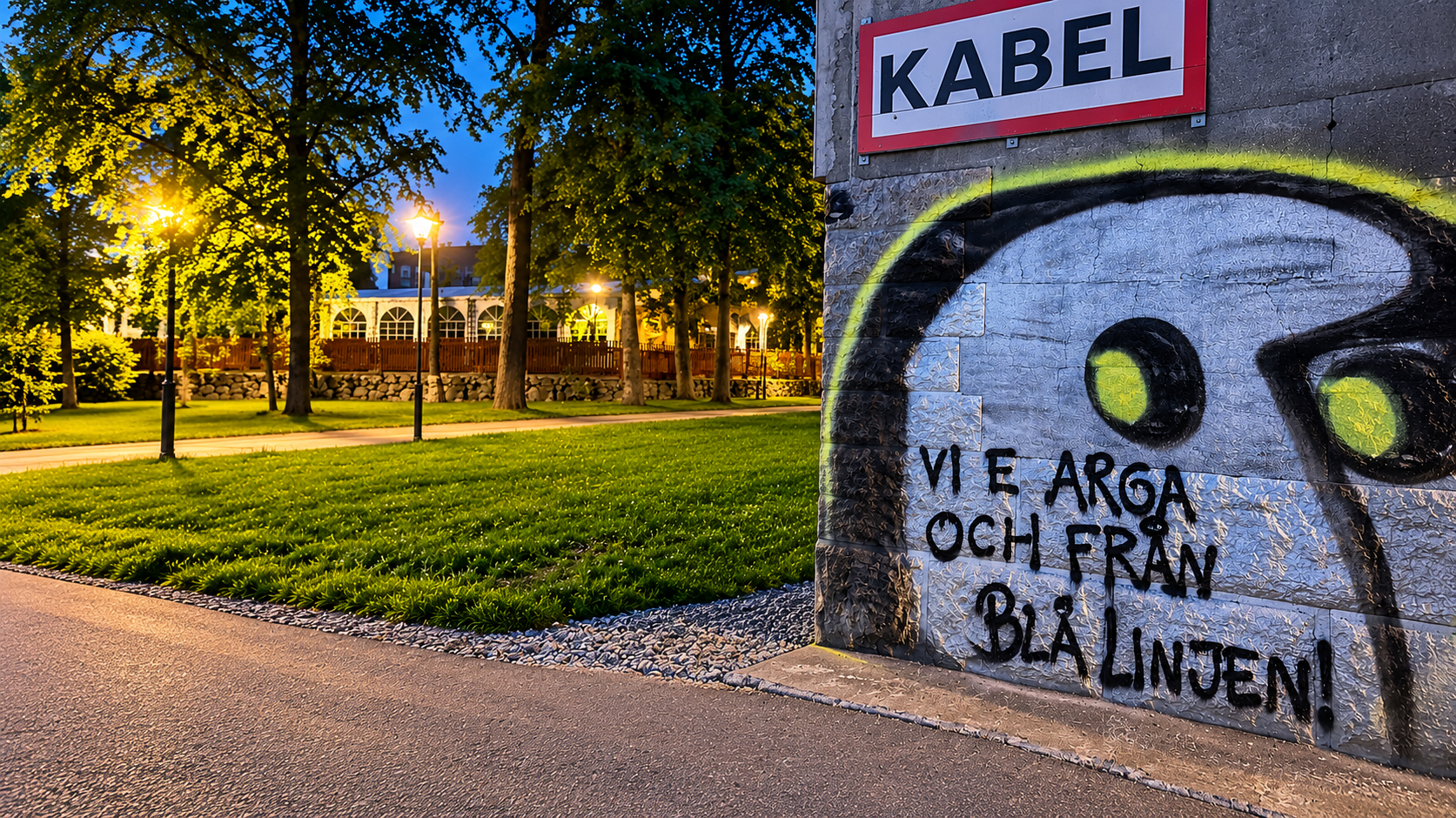 Stockholms stadsmiljö och bostadsområde med fokus på trygghet.