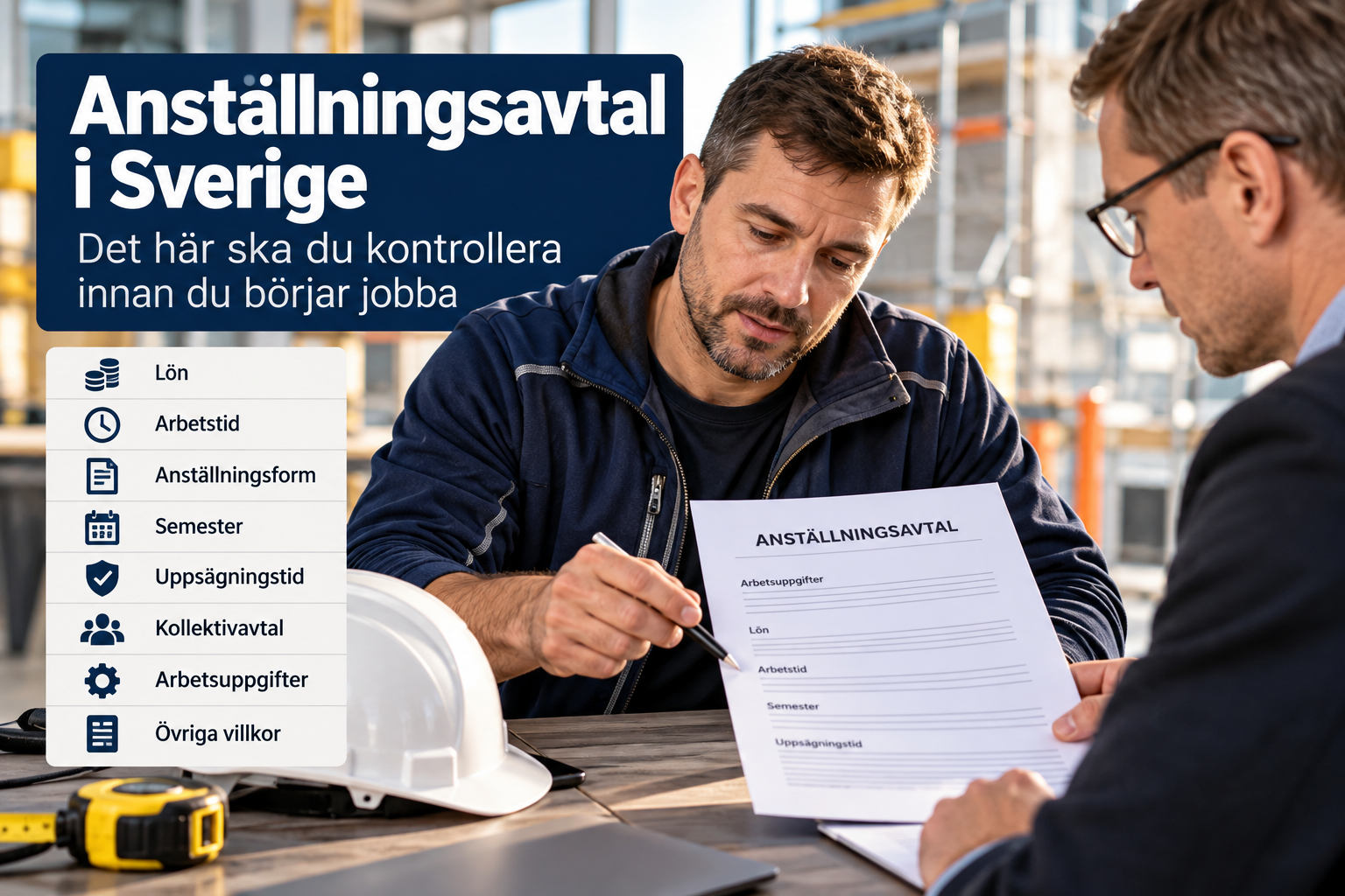 Anställningsavtal i Sverige